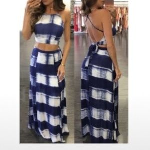 New womens 2pc skirt & matching crop top, SUPER CUTE!